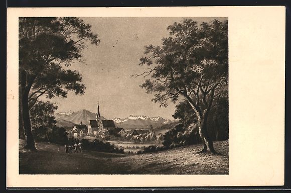 Cartoline postali: AK Kappel, Das Schlachtfeld von Kappel – Usato da Berlin venduto da bartko-reher