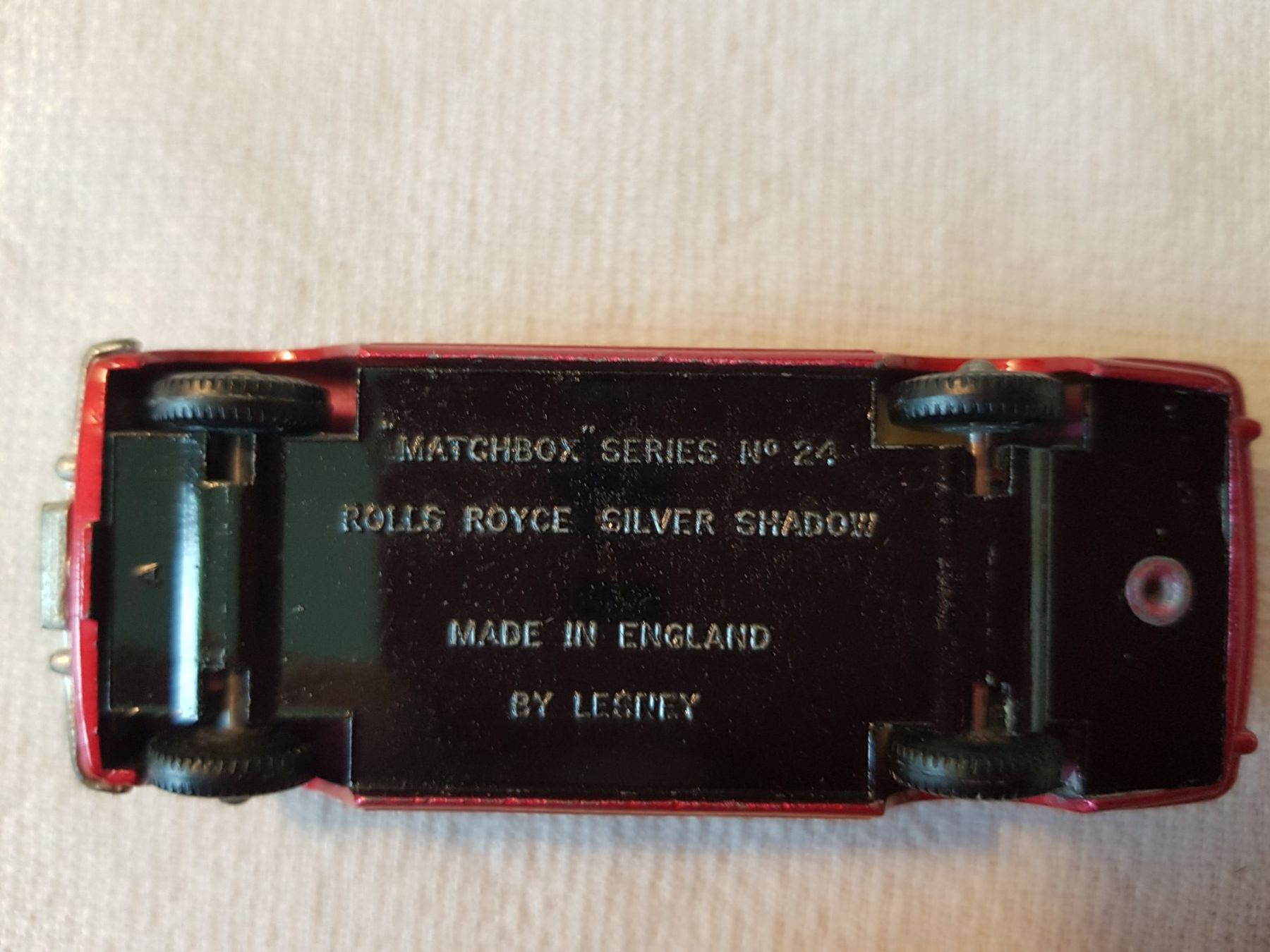 Rolls Royce Modellautos: Matchbox Rolls Royce Silver Shadow Nr 24 rot – Gebraucht aus Schlieren von Luibird 1