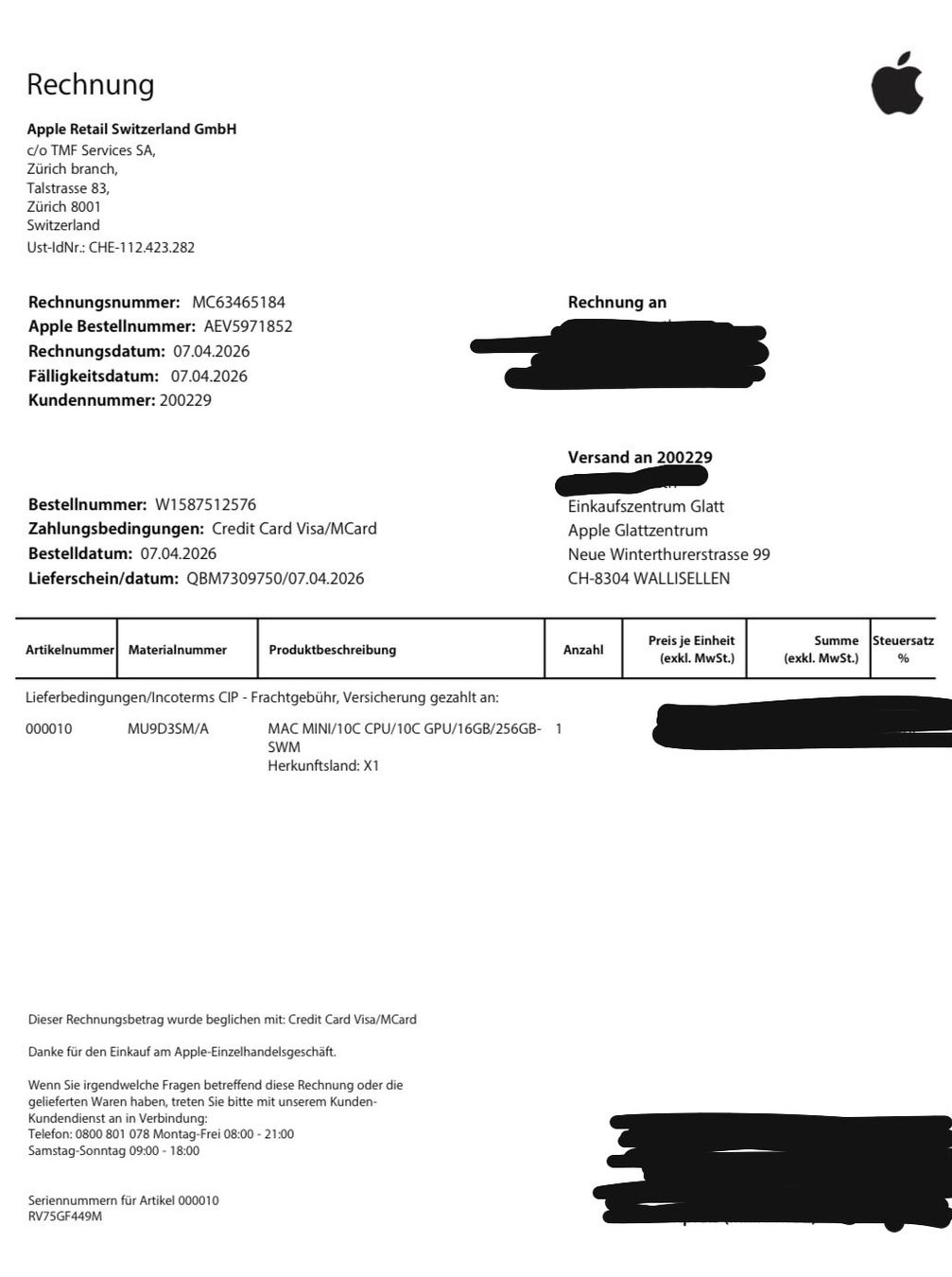 Apple PC: Mac mini M4 – noch 20 Monate Garantie – Nuovo (secondo la descrizione) da Kaiseraugst venduto da StunJay 2