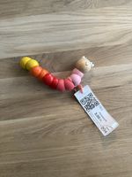 Bunter Biegewurm aus Holz