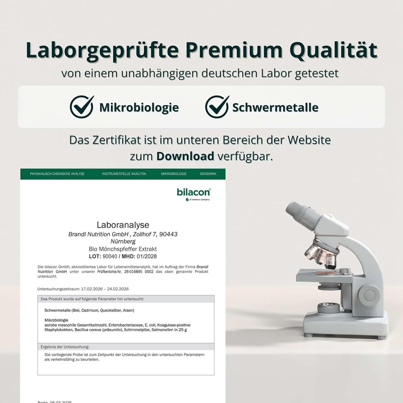 Cibi & Specialità: BIO Mönchspfeffer 20mg 180 Kapseln Vegan – Nuovo e nell'imballaggio originale da Suhr venduto da TradeMasters 7