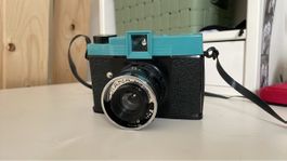 Vintage Diana F+ Film Camera - Turquoise and Black