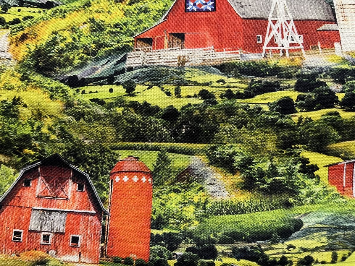 Tissus: Patchworkstoff Farmerhäuser – Neuf (Voir description) à Seuzach par KreativmitStoff 3