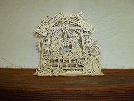 neue Weihnachtskrippe aus Holz (UGEARS)