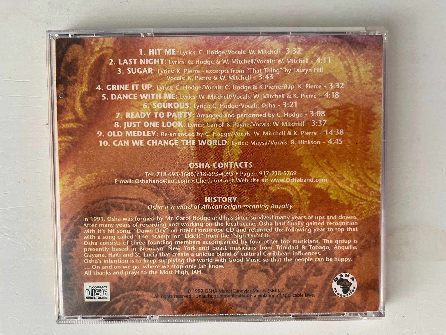 CD: OSHA Royalty CD 💿 – Usato da Sierre venduto da black.box 1