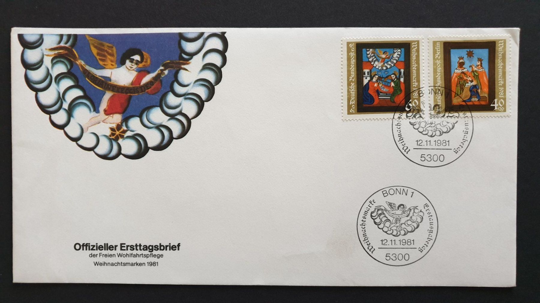 Tutti i francobolli: Weihnachten. Deutsche Bundespost. – Usato da Goldach venduto da armando_r 1