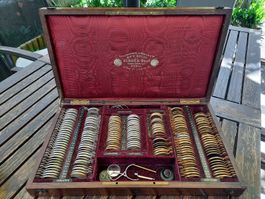 COFFRET ancien d'OPTICIEN. GIROUX- PARIS