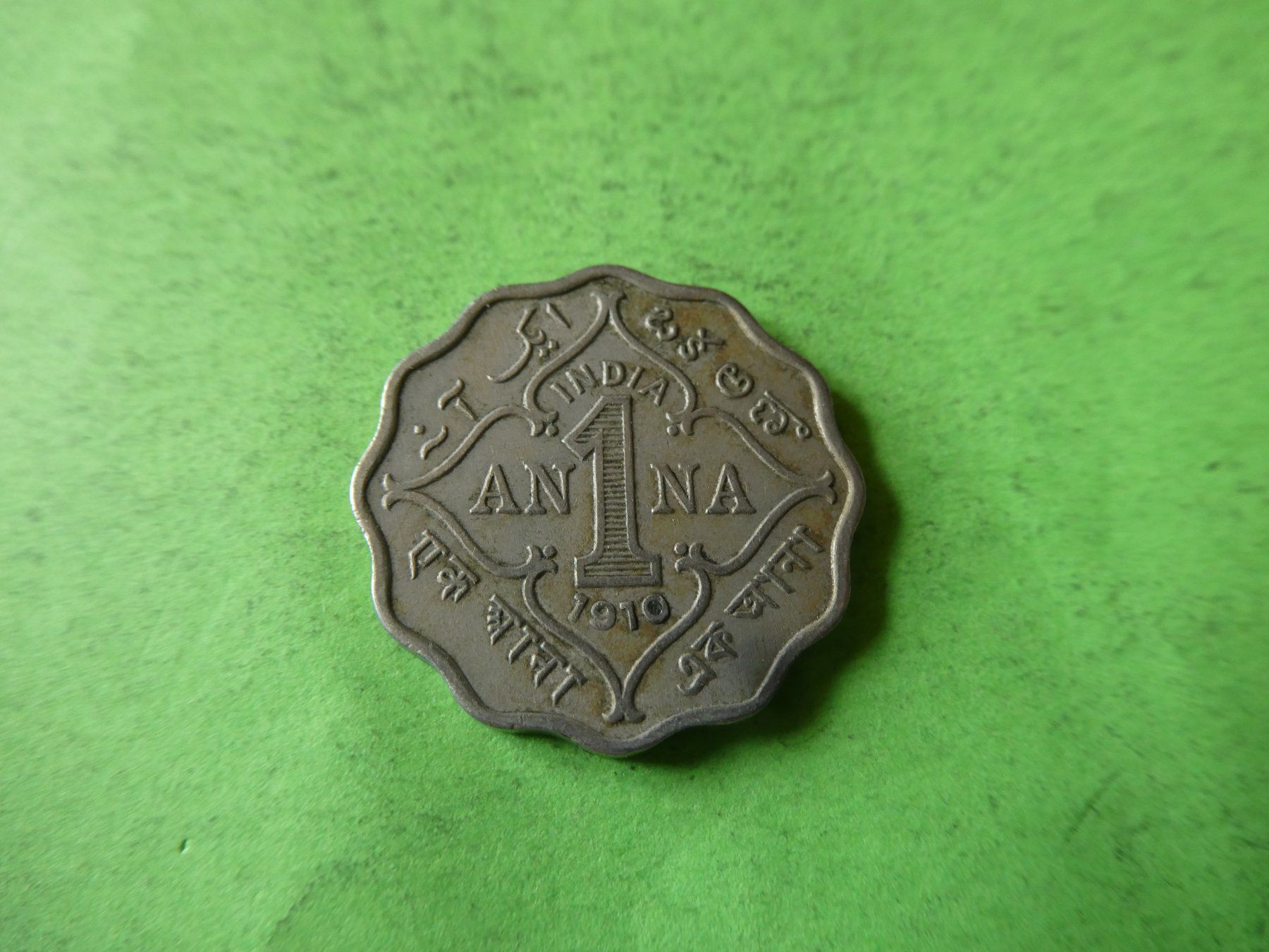 Tutti le monete: Britisch-Indien 1910, 1 Anna – Usato da Hinterforst venduto da Rohusri
