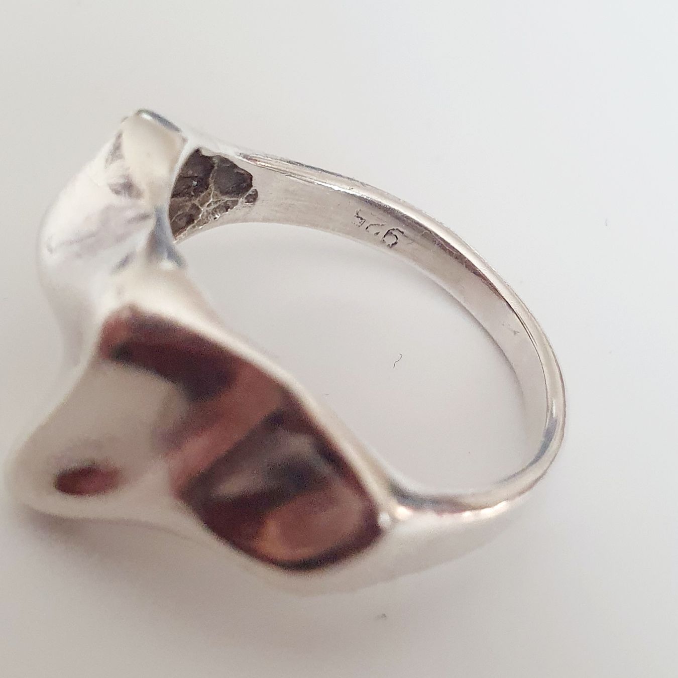 Anelli: Ring Silber 925 organische Form Gr 18.2  – Usato da Kreuzlingen venduto da Wunderkiste123 4
