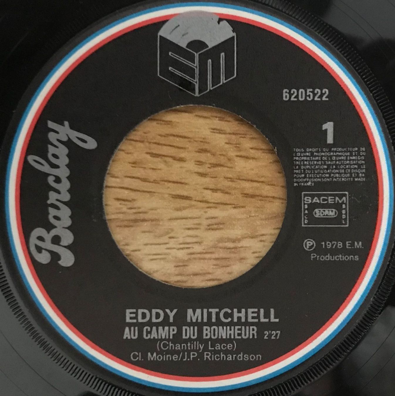 Dischi in vinile: EDDY MITCHELL - AU CAMP DU BONHEUR – Usato da Bussigny venduto da vinyl-pas-cher 2