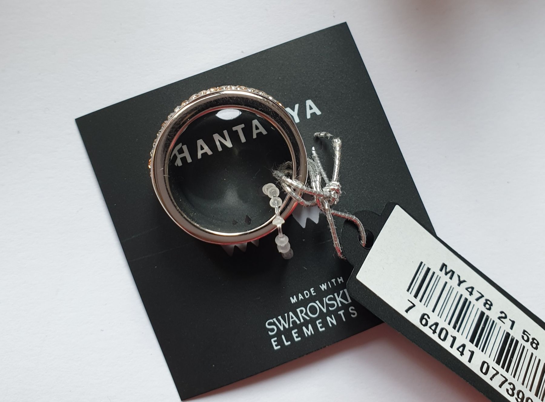 Ringe: Hochwertiger Ring PHANTASYA  Swarovski-Elementen Gross 57 – Neu (gemäss Beschreibung) aus Gelterkinden von Macrameed 1