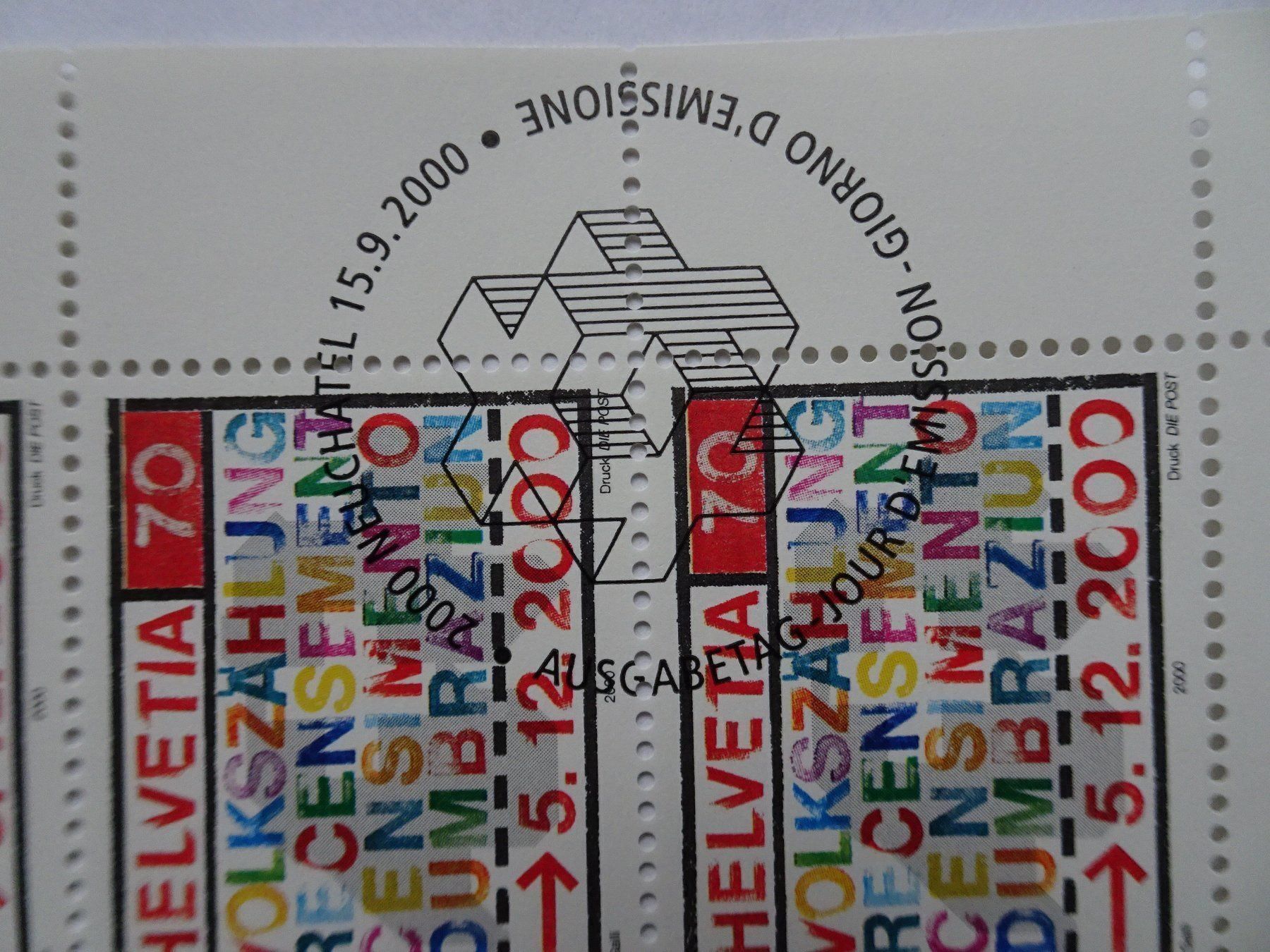 Tous les timbres: 2000 – Neuf (Voir description) à Aadorf par Chnorli-Furz 1