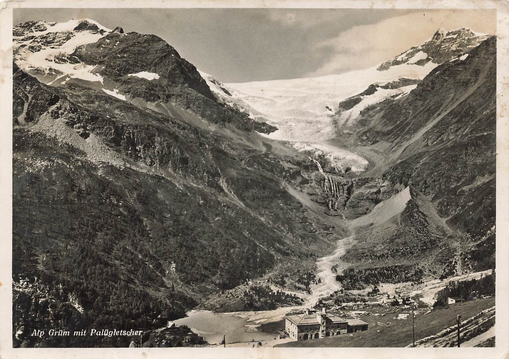 Ansichtskarten: Alp Grüm mit Palügletscher – Gebraucht aus Schwyz von Seffi56