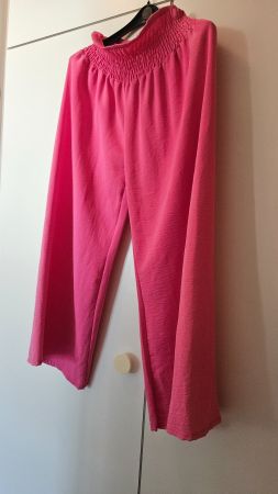 Pantaloni rosa tg.L in poliestere