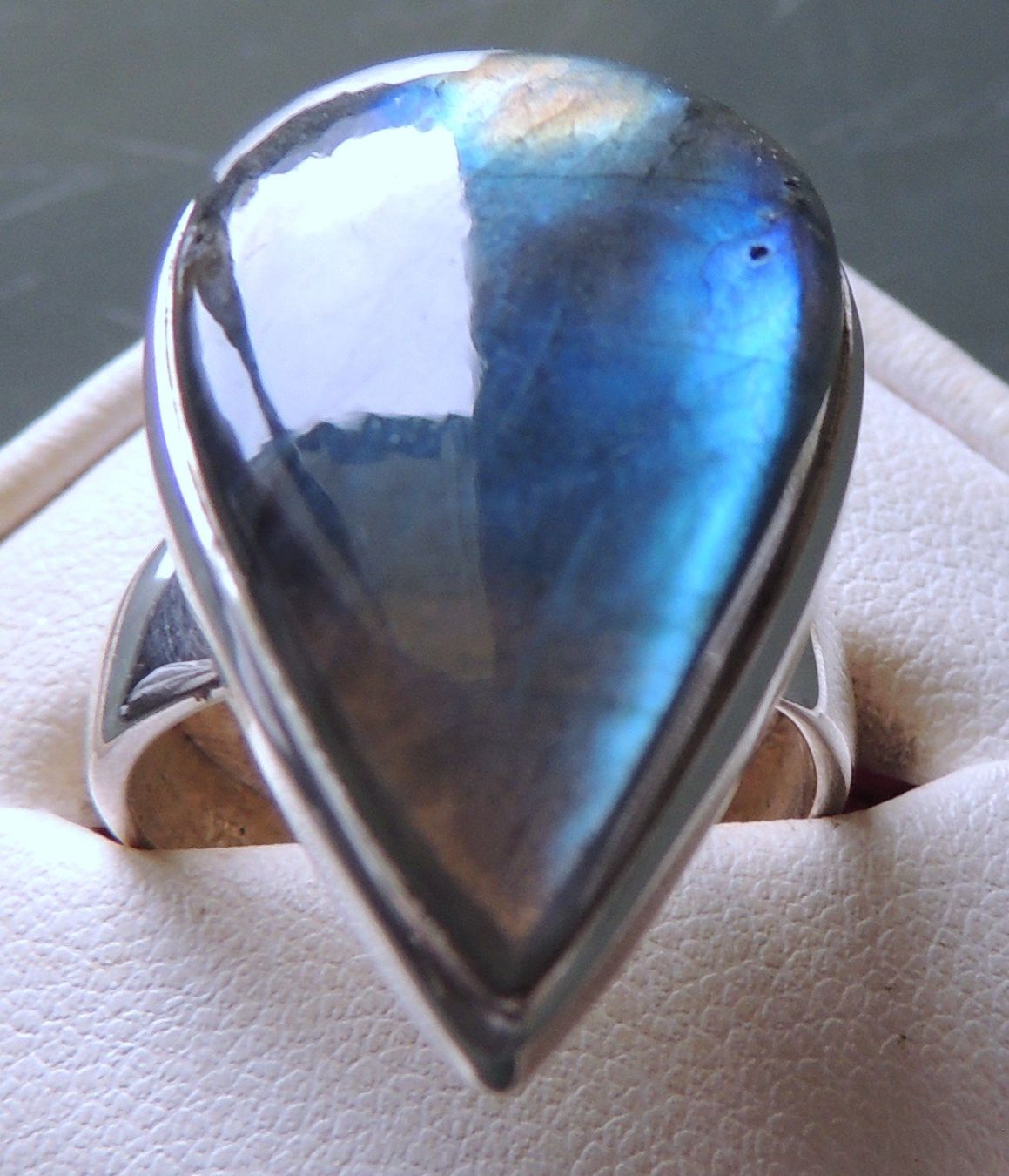 Anelli: Labradorit Silber 925 Fingerring – Nuovo e nell'imballaggio originale da Waldenburg venduto da schaller707 2
