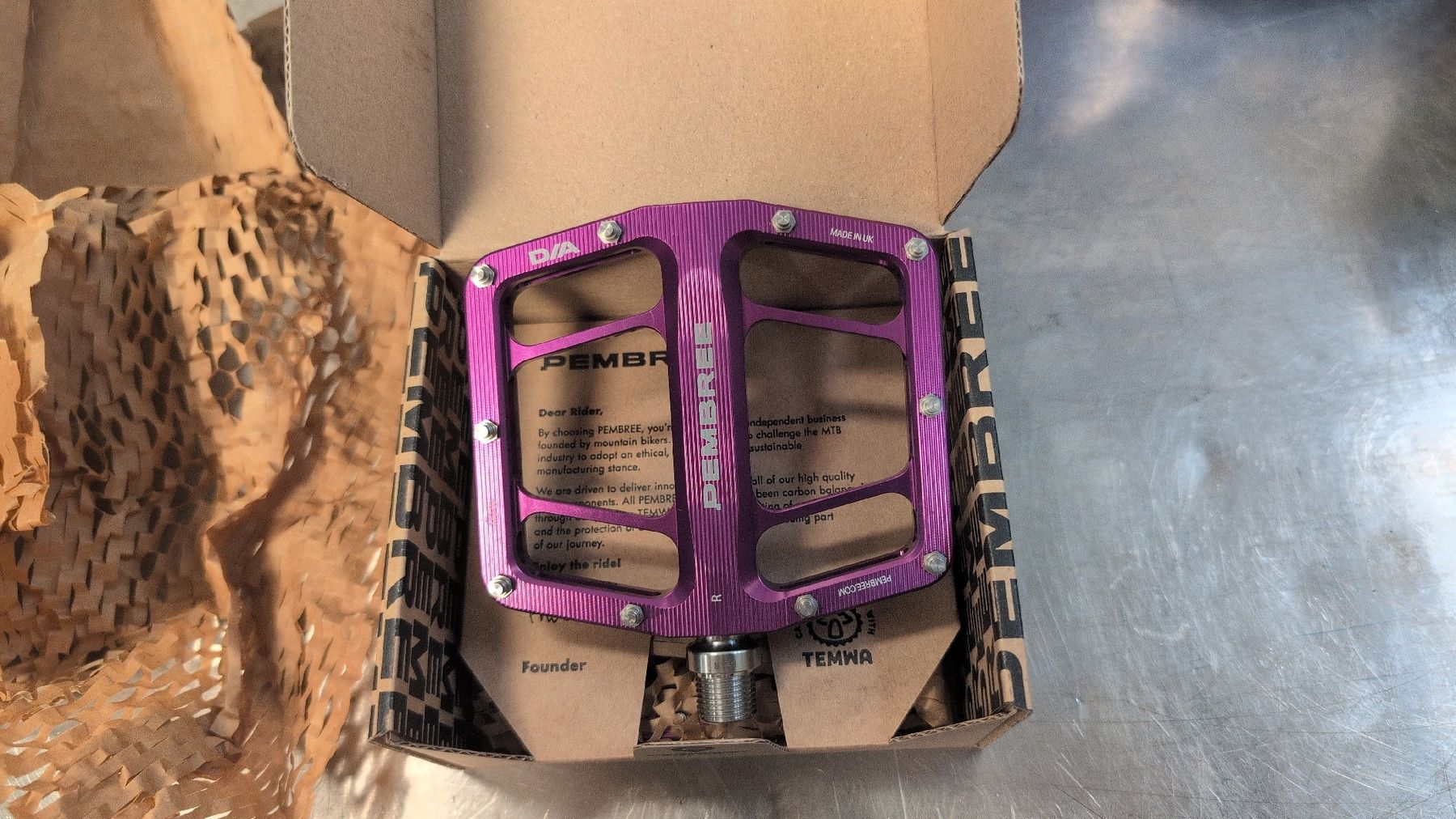 Pezzi di ricambio: Pembree D2A Pedal, Purple -neu & ovp – Nuovo e nell'imballaggio originale da Aarau venduto da Kybernetik 4