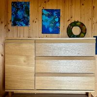 IKEA OPPLAND Oak Veneer Chests of Drawers