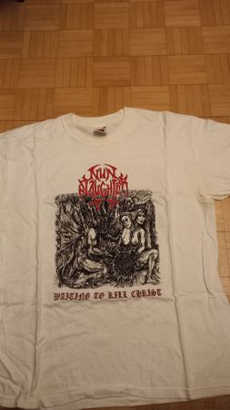 Nunslaughter 2001 Vintage T-shirt XL Death Metal Kult Band