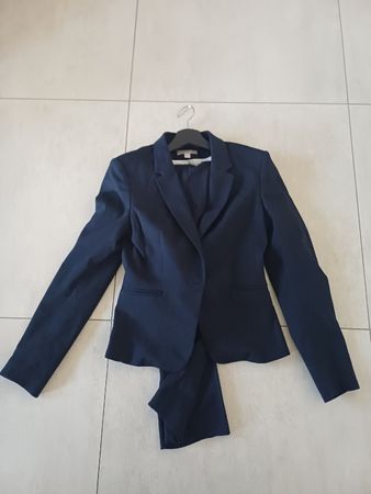 Damen Anzug / Kostüm Dunkelblau Gr. 34 