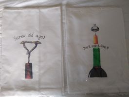 2 Wine kitchen  Towels, New & Sealed