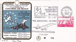Sonderflug Air France CONCORDE Strasbourg - Paris 1987