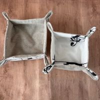 2 Aufbewahrungsschalen, selbst genähtes Set