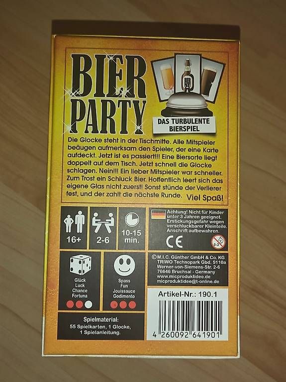 Jeux: Bier Party Spiel – D'occasion à Libingen par tho_ku 1