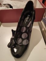 Ruby Shoo Pumps schwarz Lackleder mit Schleife Grösse 37