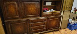 Antiker Buffetschrank, Kirsch-Massivholz,  Vintage