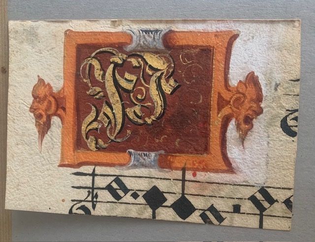 Dipinti: schöne Initiale 17./ 18. Jhd. aus einem Manuskript Barock – Usato da Zürich venduto da Aerdna_133 6