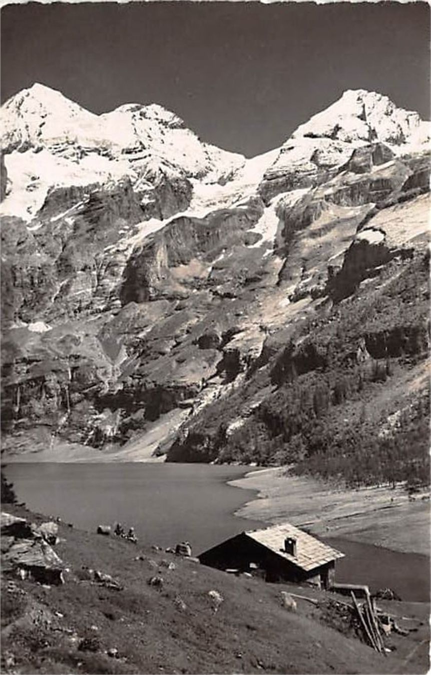 Cartoline postali: Kandersteg, Oeschinensee mit Blümlisalp – Usato da Ottikon b.Kemptth. venduto da Neptun1974