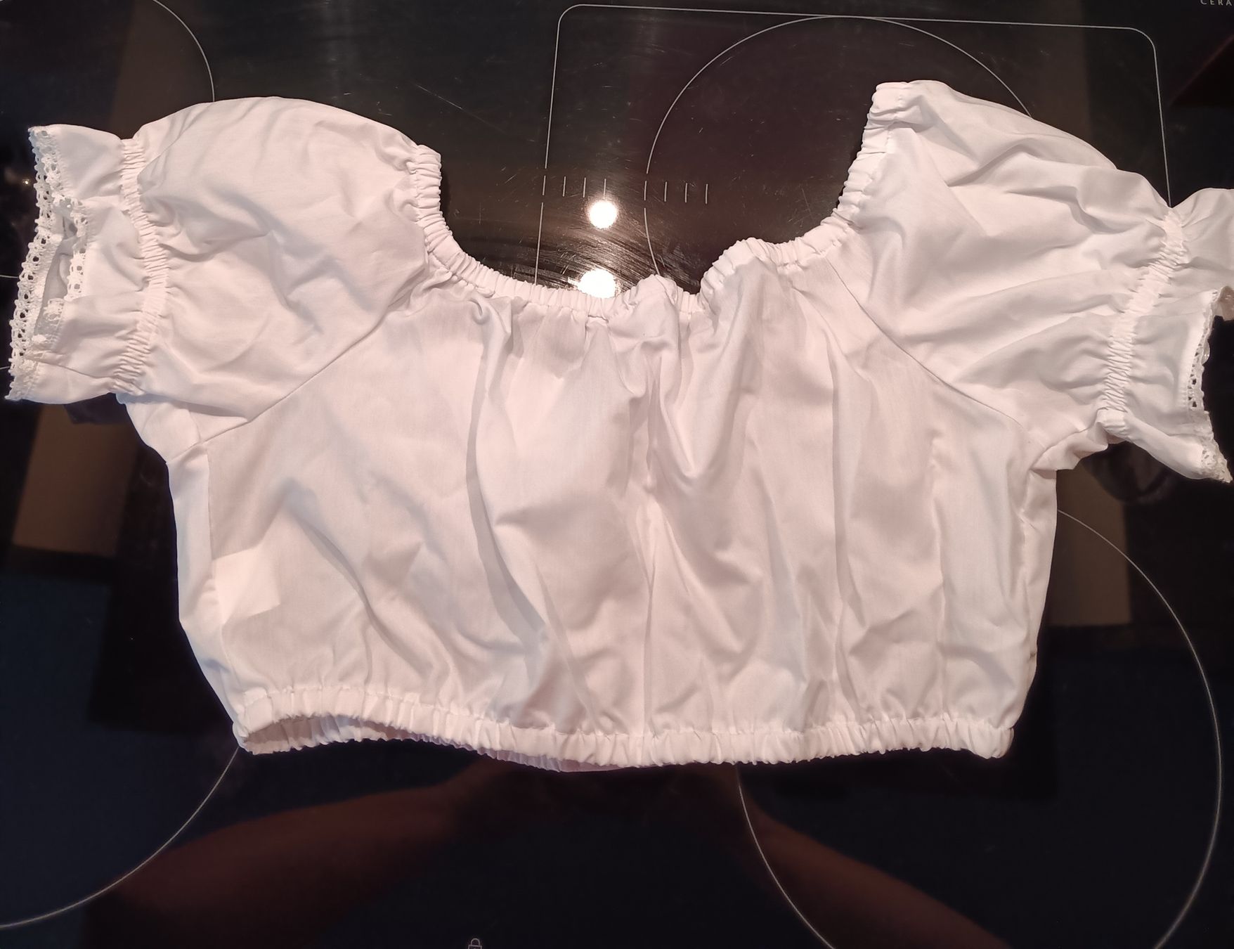 Camicette: Dirndl / Trachtenbluse weiss, XL – Nuovo (secondo la descrizione) da Meilen venduto da Stella1805 2