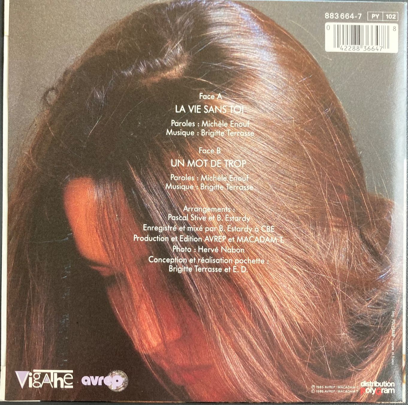 Dischi in vinile: CAROLINE GRIMM - LA VIE SANS TOI – Usato da Poliez-Pittet venduto da Newtown-Records 1
