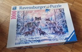 Ravensburger Puzzle Wölfe im Schnee 1000 Teile Neu