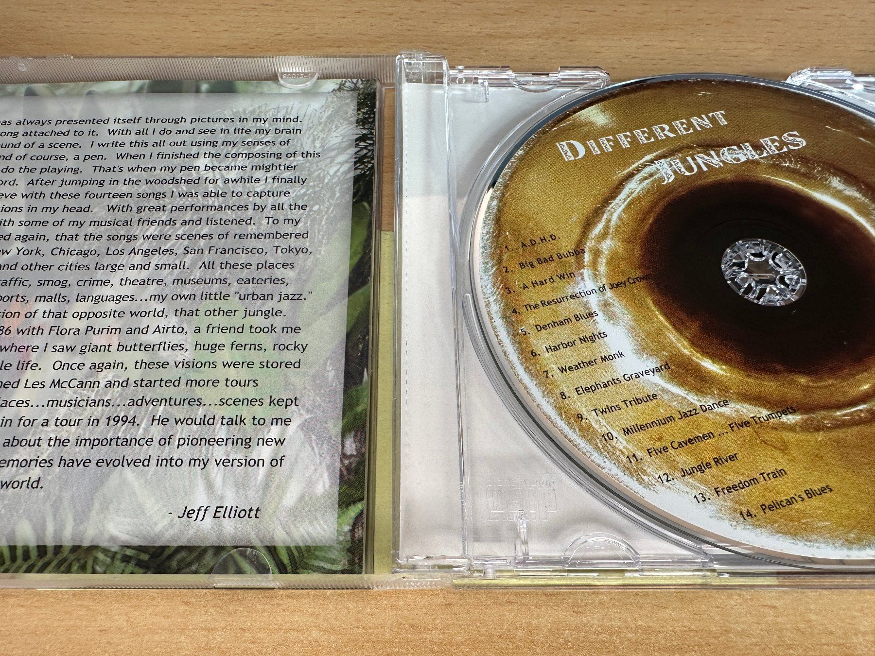 CD: Jeff Elliott - Different Jungles – Usato da Rikon im Tösstal venduto da Alpenmutz 2