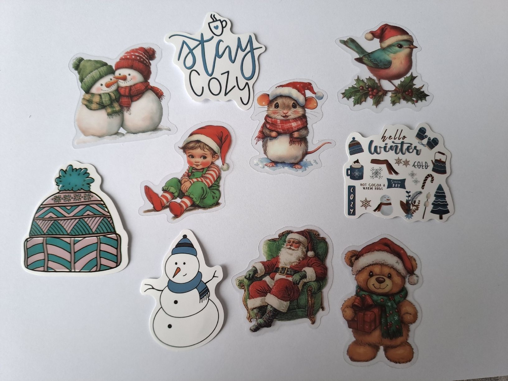 Sticker: Set F - Winterliche Sticker, Scrapbooking, Neu! – Nuovo (secondo la descrizione) da Münchenbuchsee venduto da Babsique