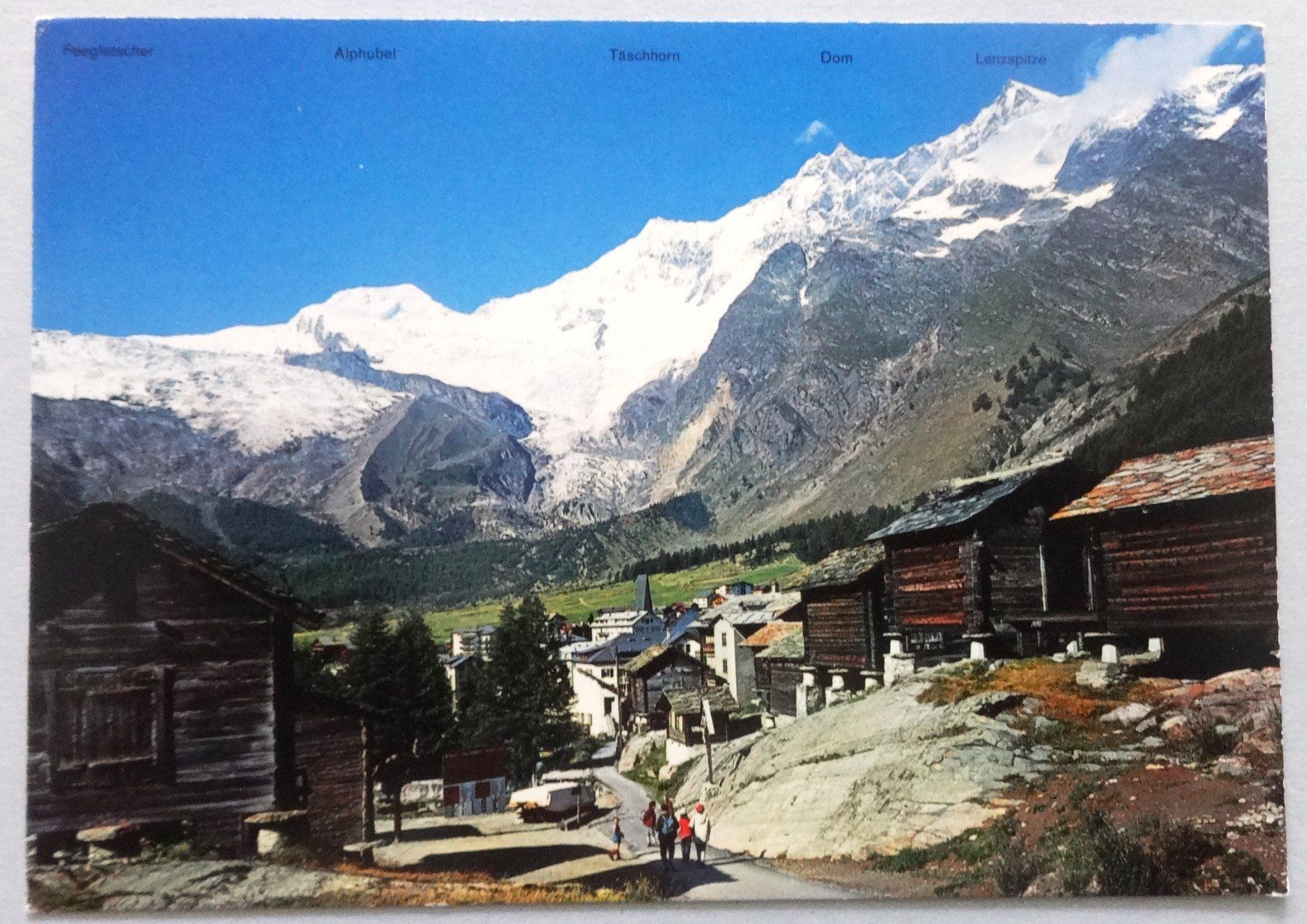 Cartoline postali: Saas-Fee 1800 m, Wallis – Usato da Fétigny venduto da Billy2miny