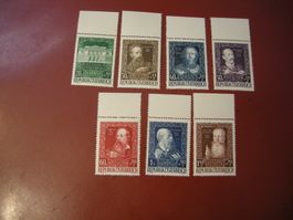 1948 ÖSTERREICH MiNr. 878/84 KÜNSTLERHAUS SATZ POSTFRISCH/**