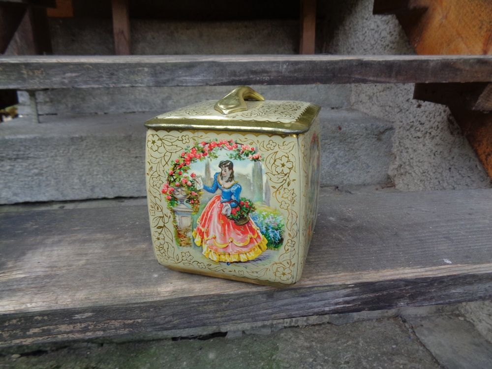 Blechdose mit gefülltem Deckel Ceylon D&amp;#39;OR A.B.Beuffer Bern (Gebraucht ...