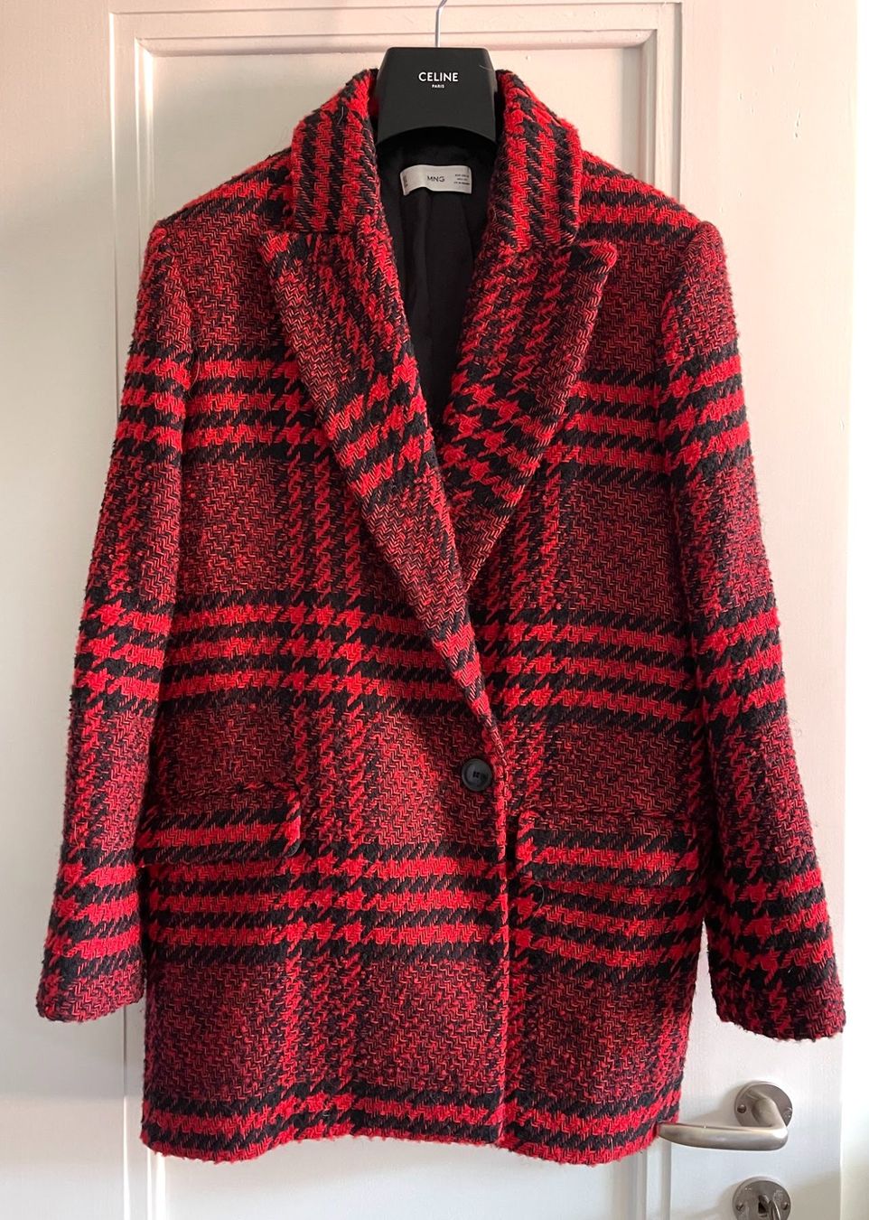 Mango Cappotti: Mango plaid tweed coat – Usato da Zürich venduto da aliiix