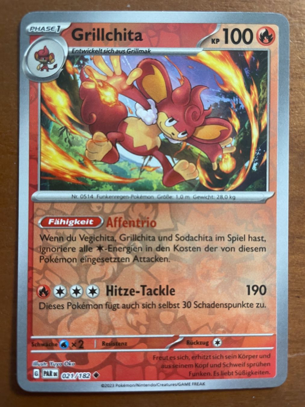 Pokémon Sammelbilder & Trading cards: Pokemon Grillchita Reverse (Versand gratis) – Neu (gemäss Beschreibung) aus Chur von Angerson