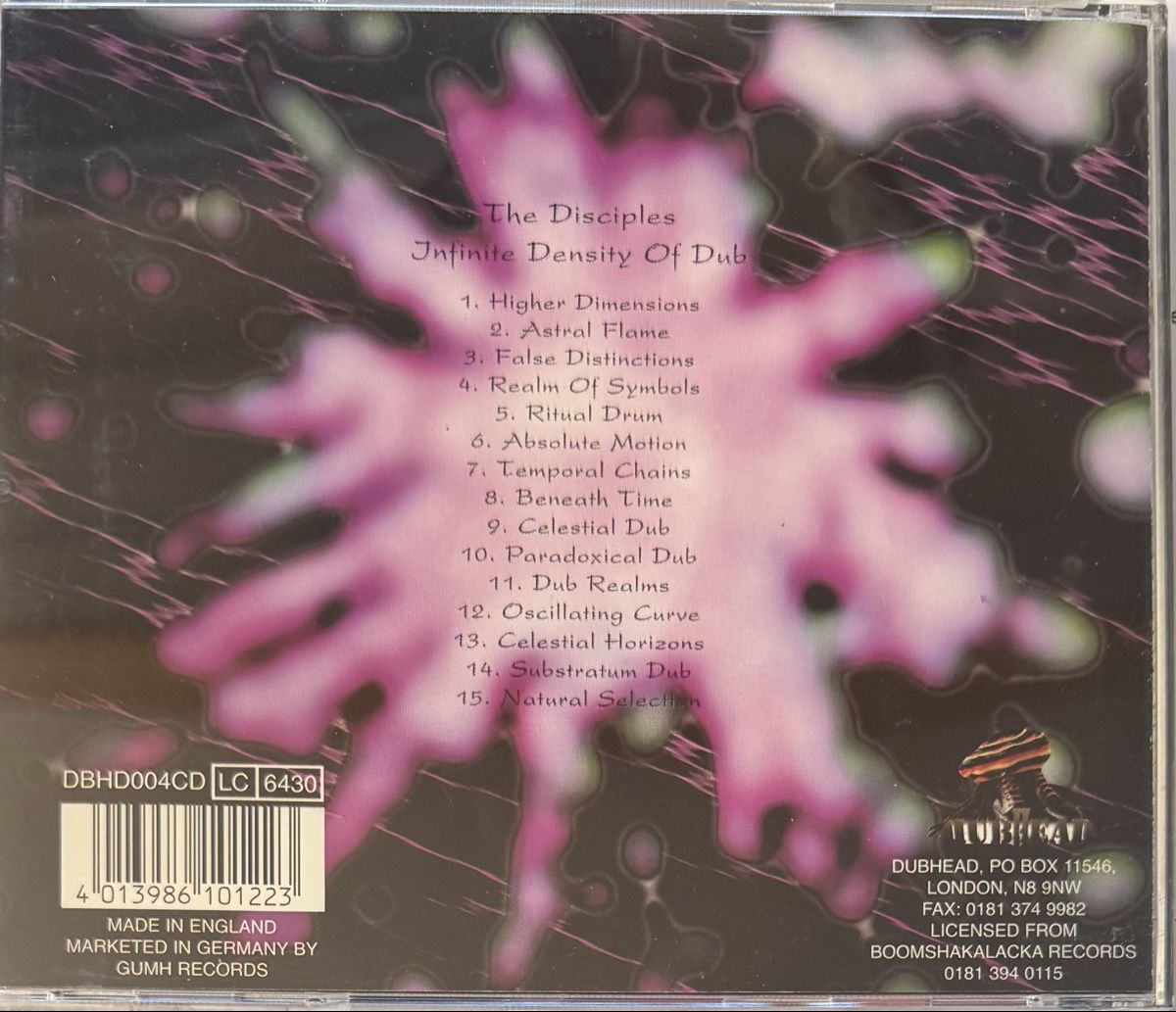 CD: Disciples * Infinite Density of Dub – Usato da Wettswil venduto da osoma99 1