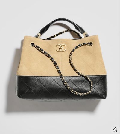 Chanel Tasche, beige/schwarz, Top Zustand, wie neu!