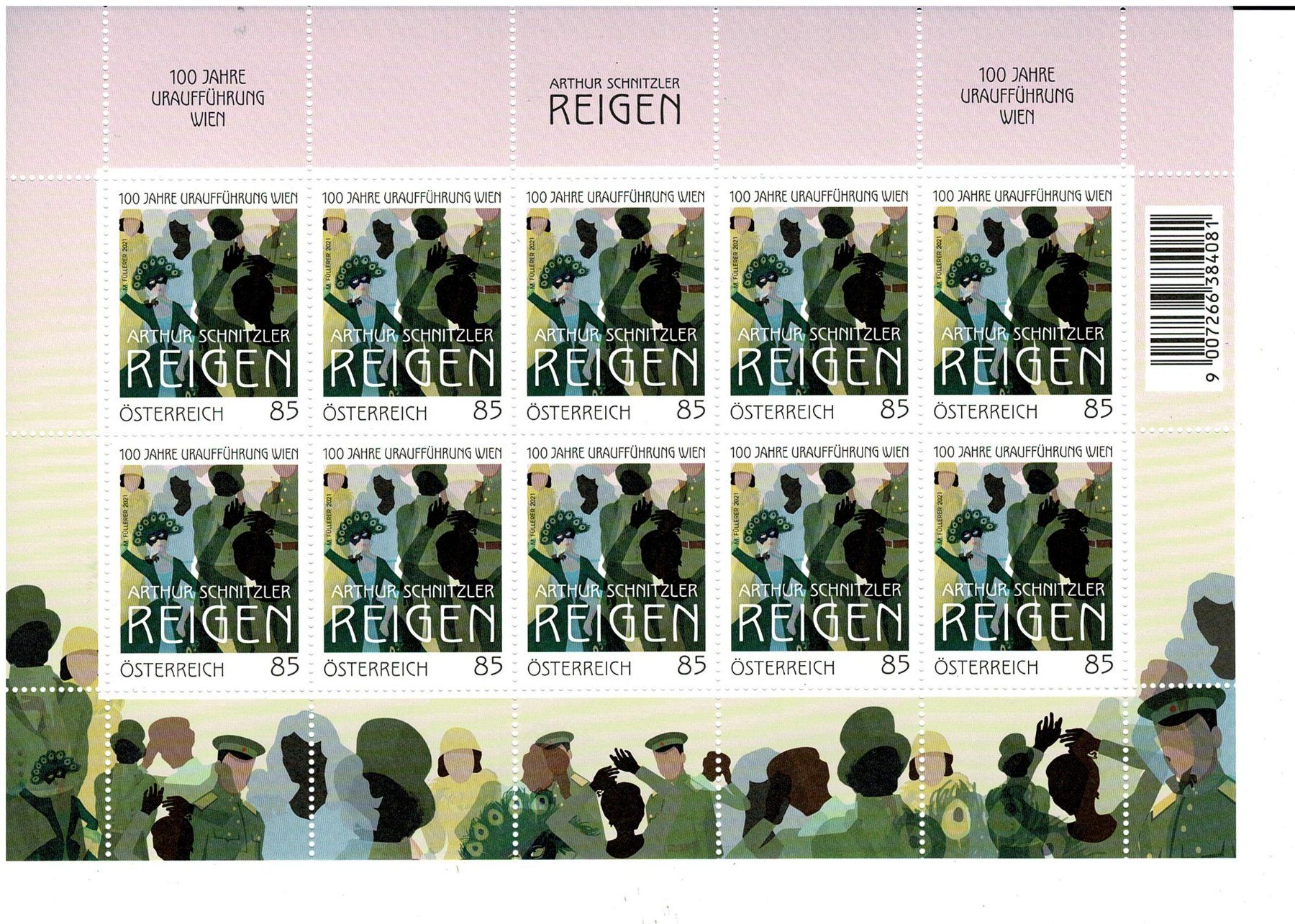 Tutti i francobolli: Arthur Schnitzler "Reigen" 1 KB ** – Nuovo (secondo la descrizione) da Lausanne venduto da Whorvath