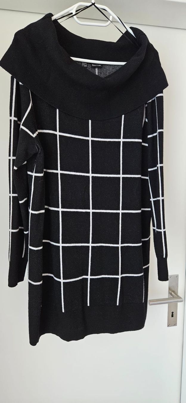 Maglioni & Felpe: Strick-Rollkragen-Pullover Schwarz/Weiss, Gr. 44/46 – Usato da Zweidlen venduto da Shubli