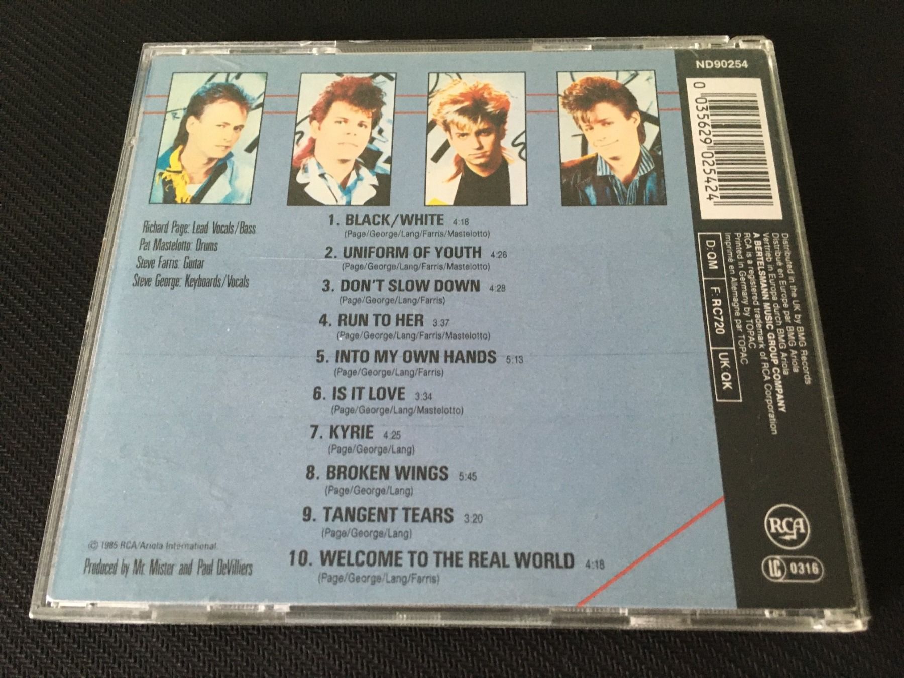 CD: Mr.Mister - Welcome to the real World -CD- – Usato da St.Gallen venduto da MedienJoe 1