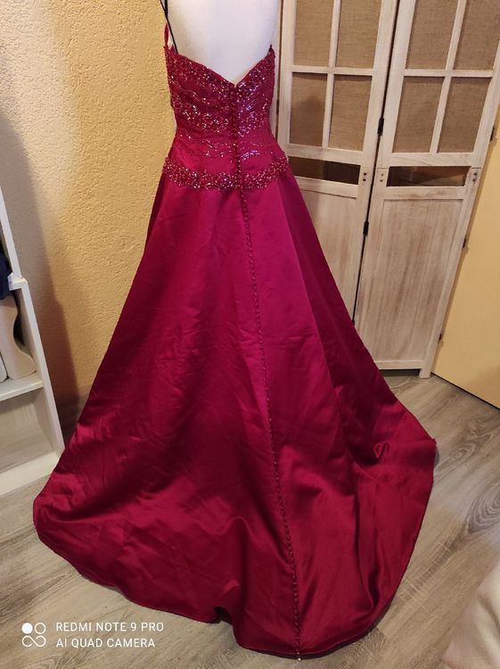 Vestiti: Brautkleid/ Nebenbrautkleid/ Ballkeid S Gr.38 bordeauxrot🕊️ – Usato da Steinerberg venduto da Minka10 1
