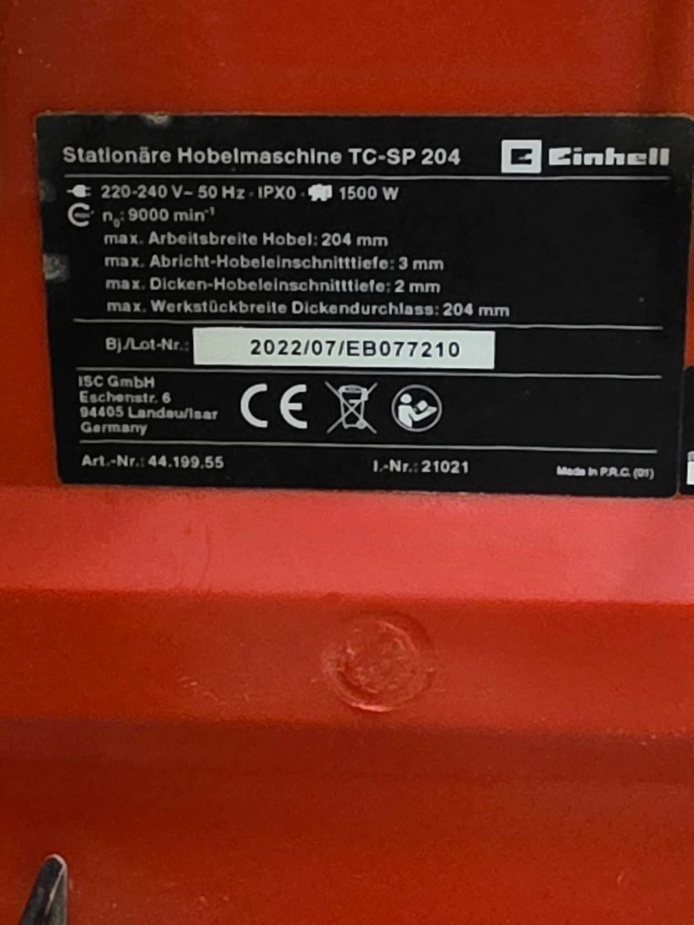 Einhell Alle Maschinen: Einhell Abrichthobelmaschine und Dickenhobel – Defekt aus Alberswil von mario889 6