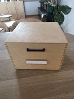 Karteikartenbox aus Holz für 500 Karten guter Zustand