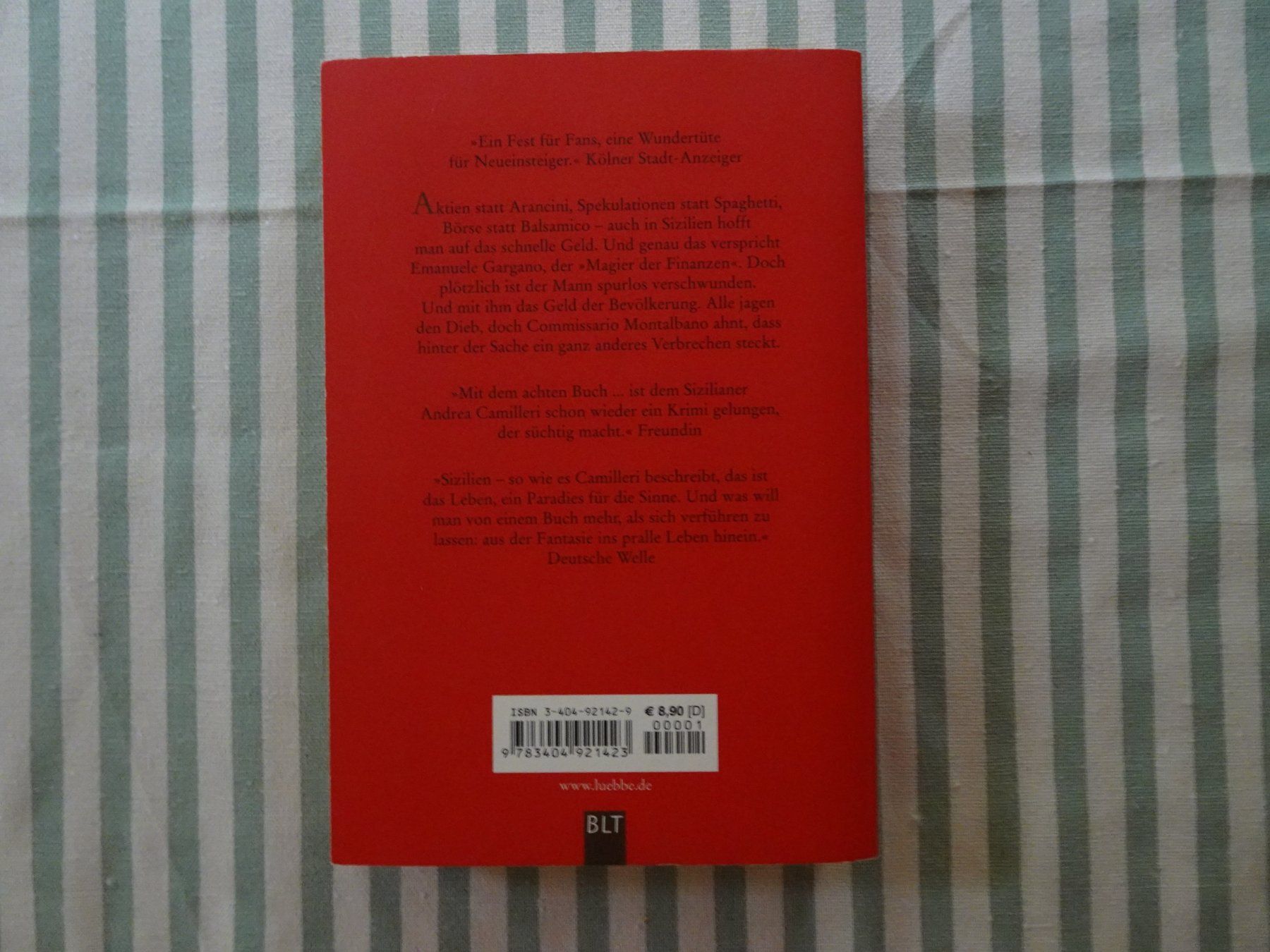 Libri: Camilleri - Der Kavalier der späten Stunde - B493 – Usato da Küssnacht am Rigi venduto da Bookslove-Divers 1